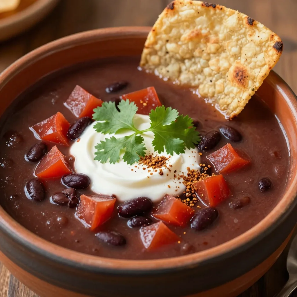 Pantry Clearing Black Bean Soup With Cumin