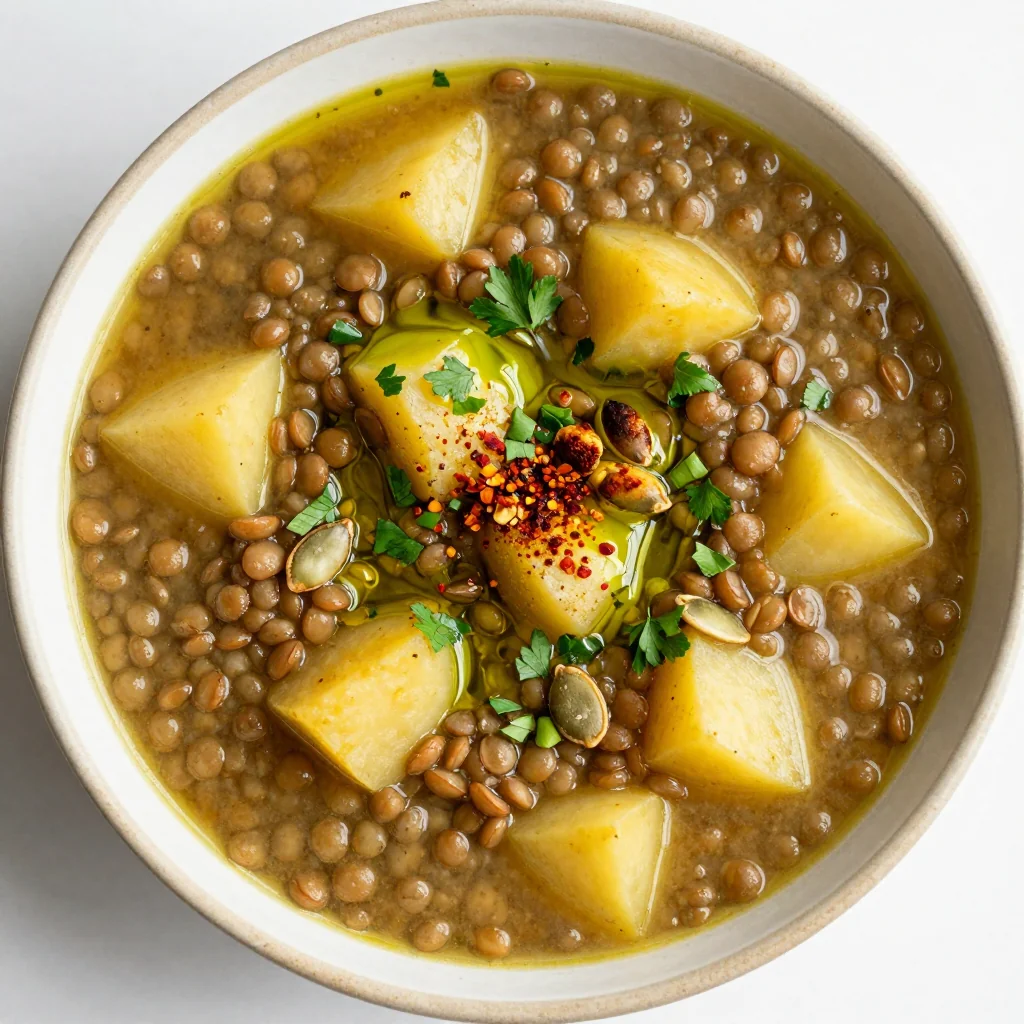 pantryfriendly lentil and potato soup for easy clean eating dinners