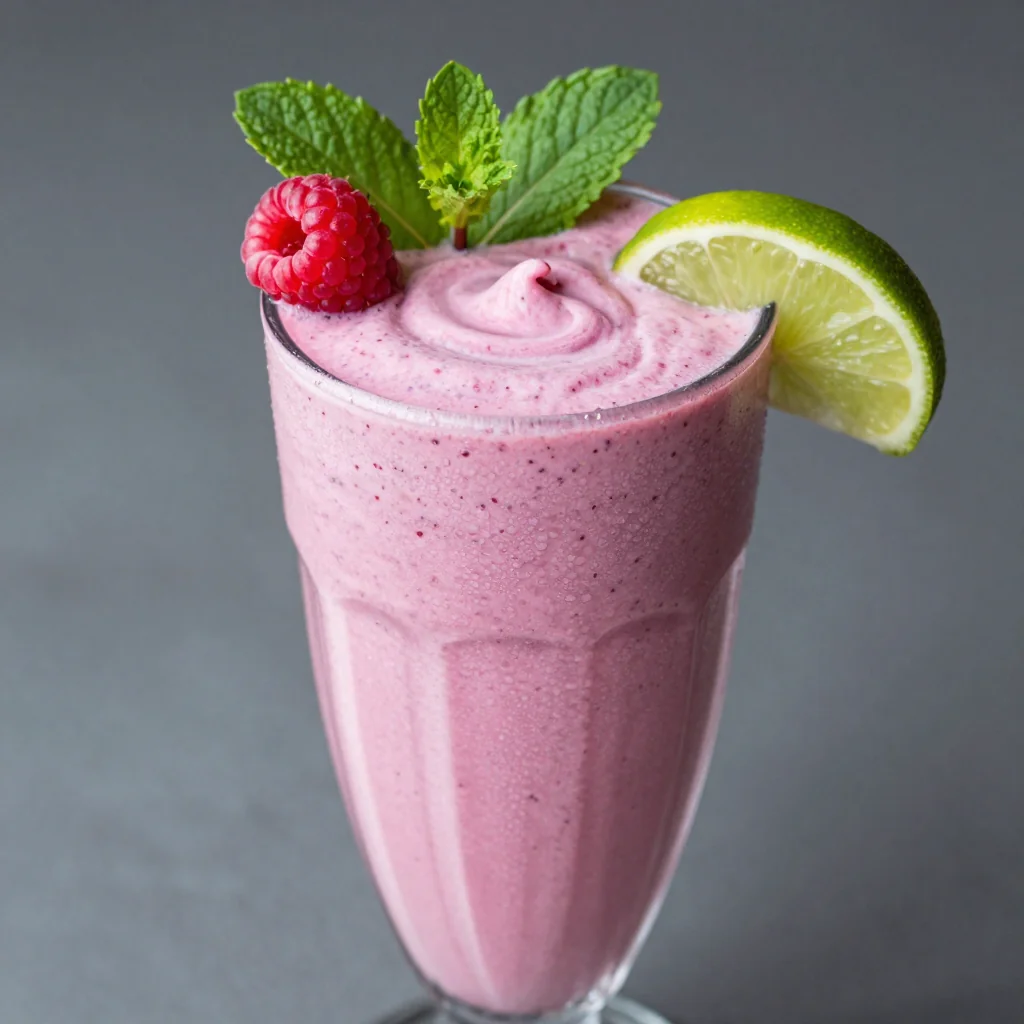 Raspberry Lime Mint Detox Smoothie for Refresh