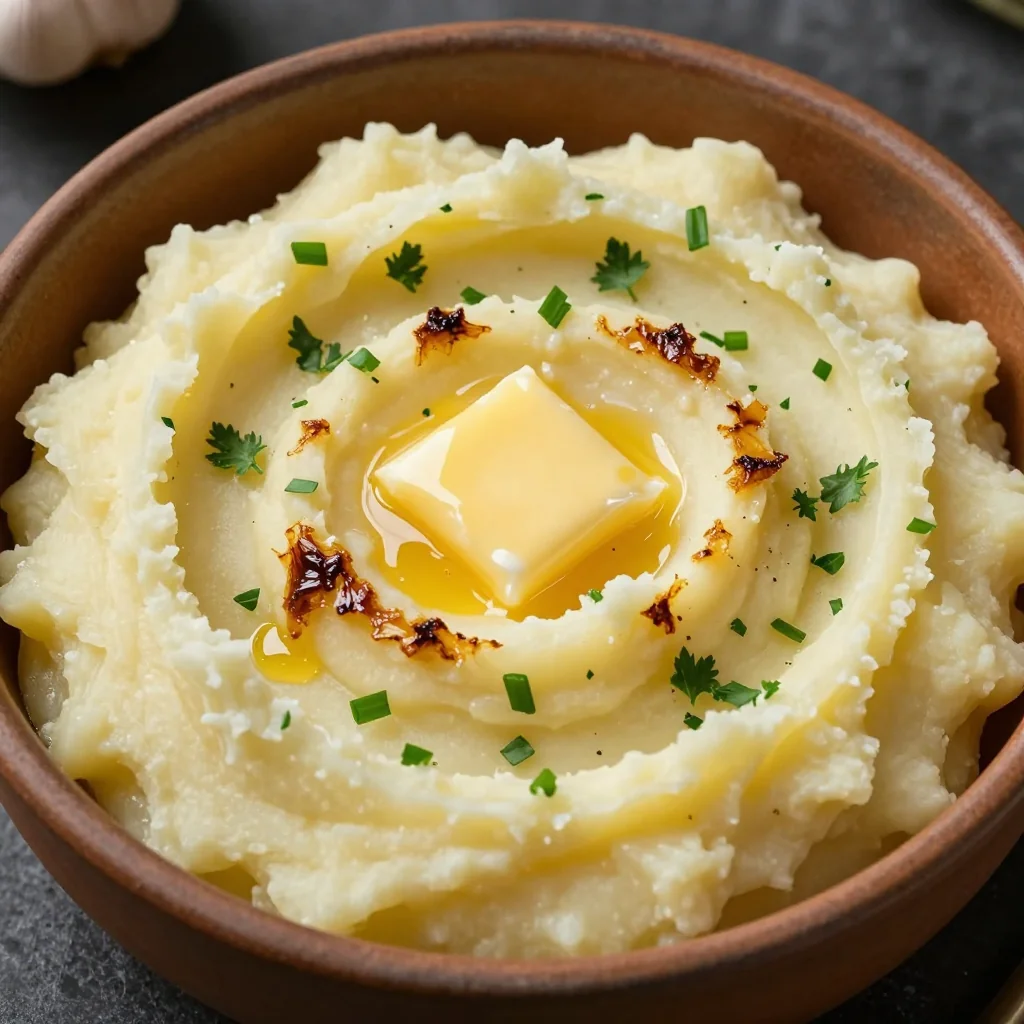 roasted garlic and herb mashed potatoes for classic christmas sides