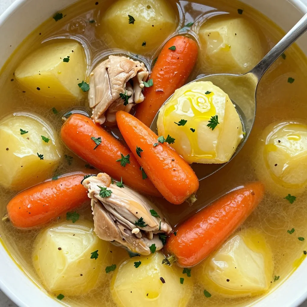 slow cooker chicken stew with carrots and potatoes for weeknights