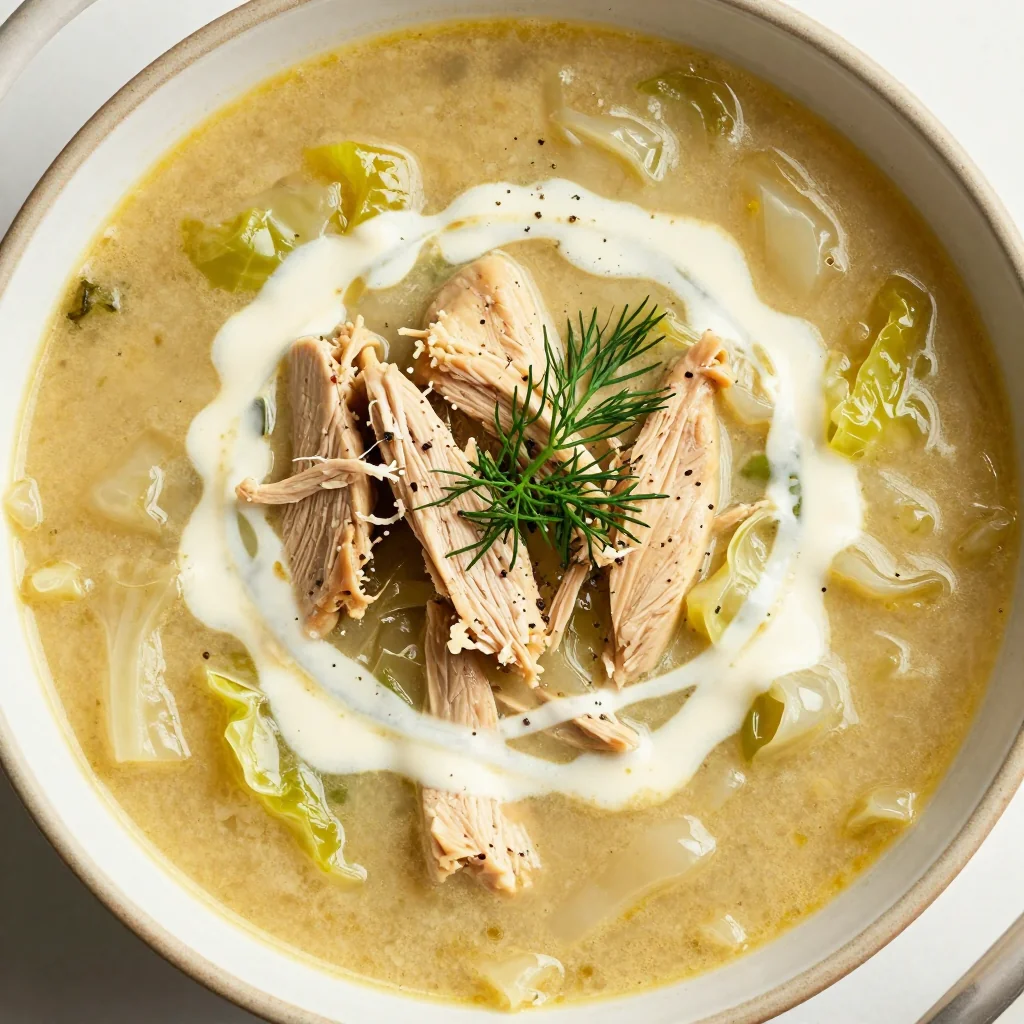 Slow Cooker Creamy Chicken and Cabbage Soup for Reset