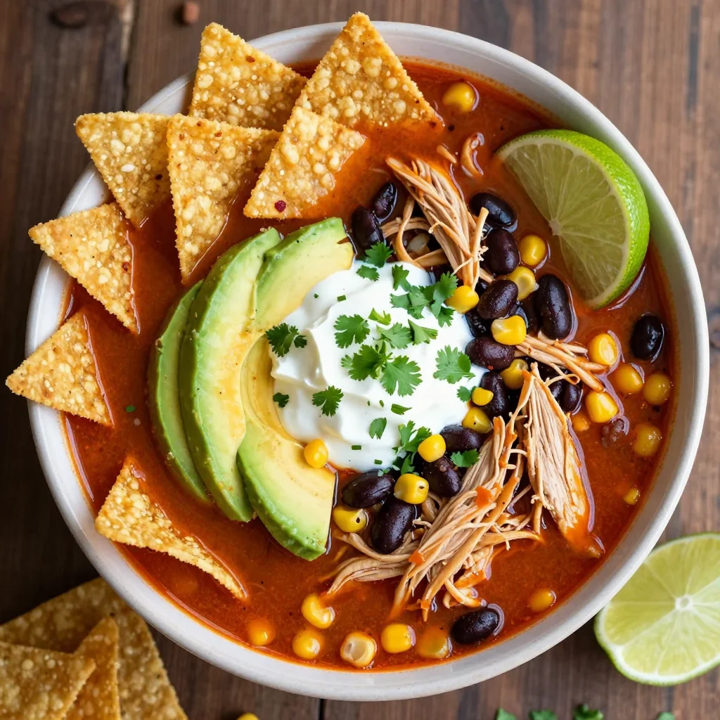Spicy Instant Pot Tortilla Soup for Cold January Nights