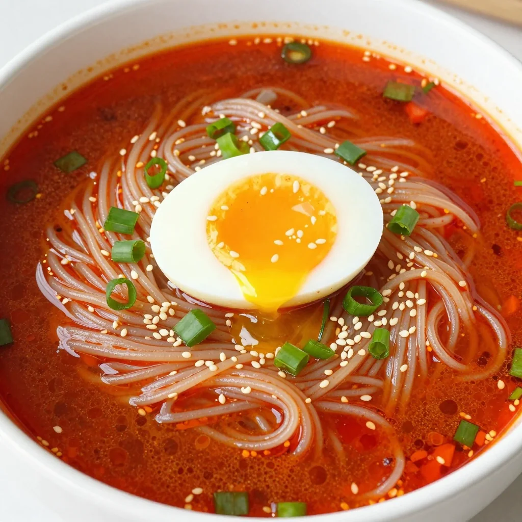 Spicy Ramen Upgrade With Egg and Sriracha for Cravings