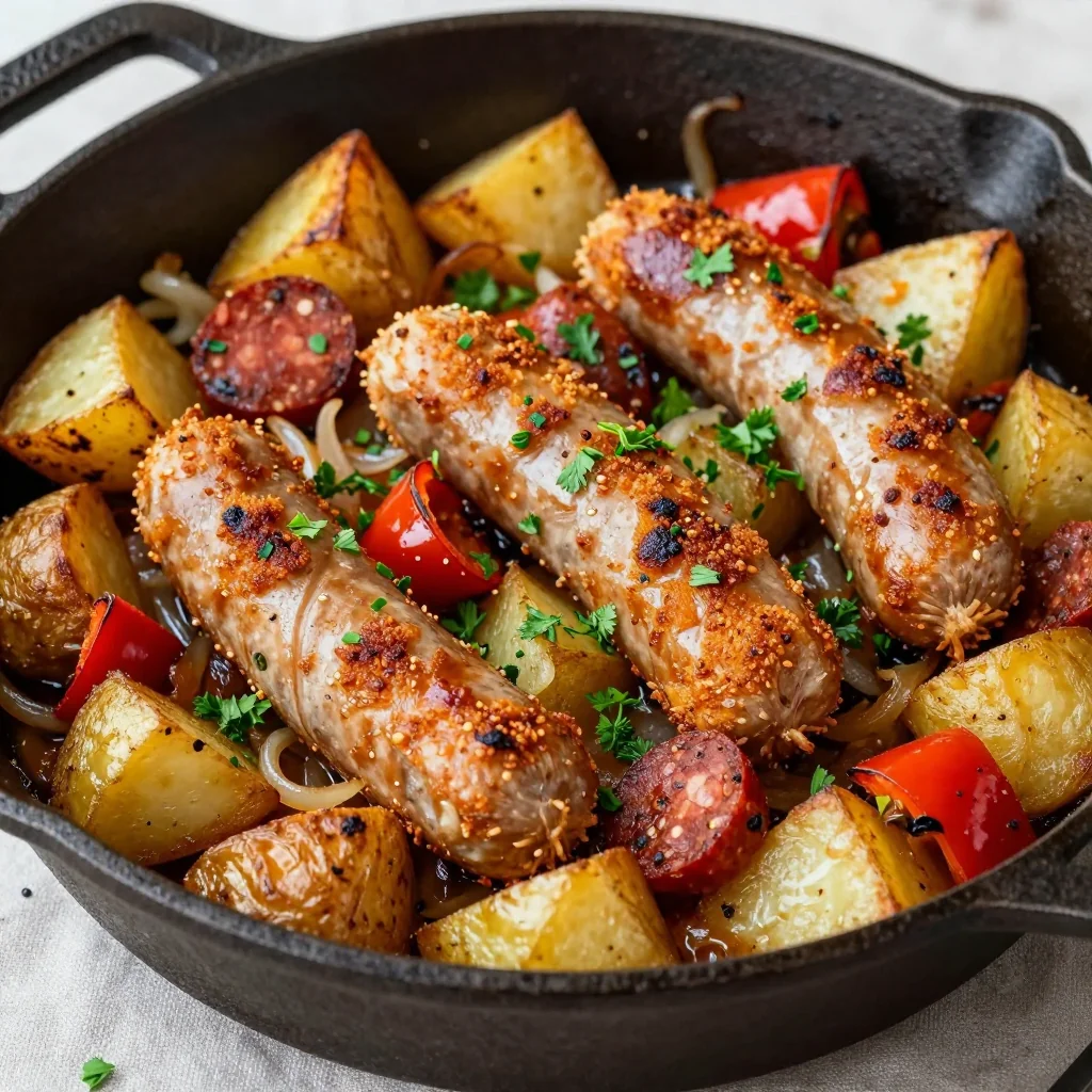 Spicy Sausage and Potato Bake for Family