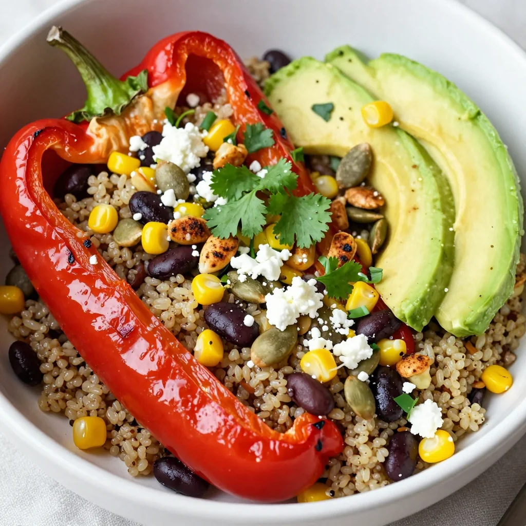 Veggie Loaded Stuffed Peppers for a Healthy January Reset