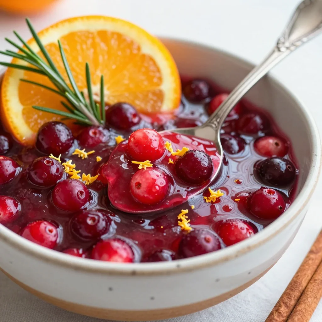 warm cranberry and orange compote perfect for christmas brunch