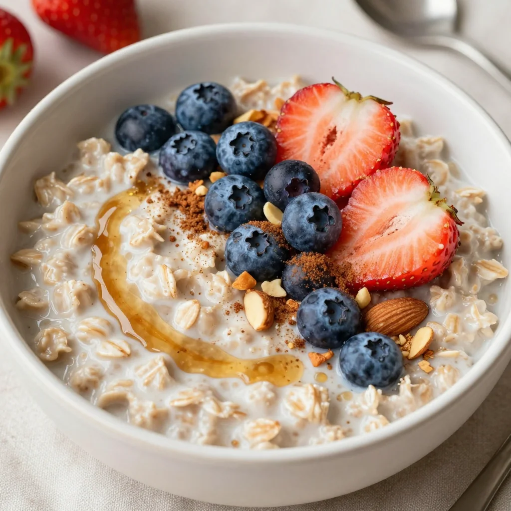 Wholesome and Healthy Oatmeal for Breakfast