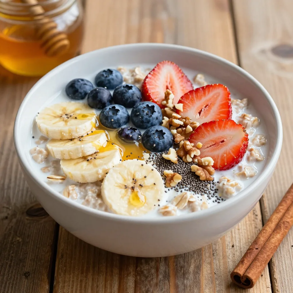 Wholesome and Healthy Oatmeal for Breakfast