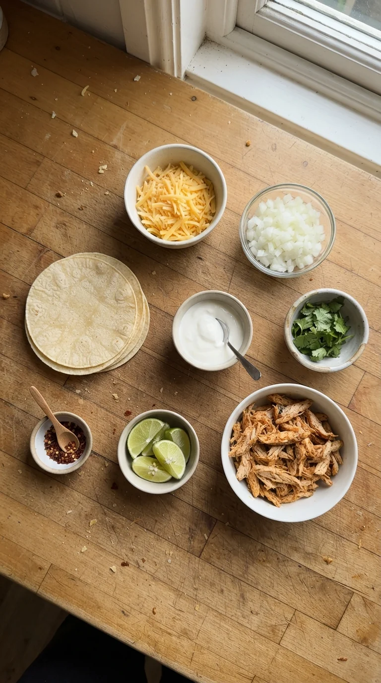 Ingredients for Crispy Chicken Tacos – Easy Weeknight Meal