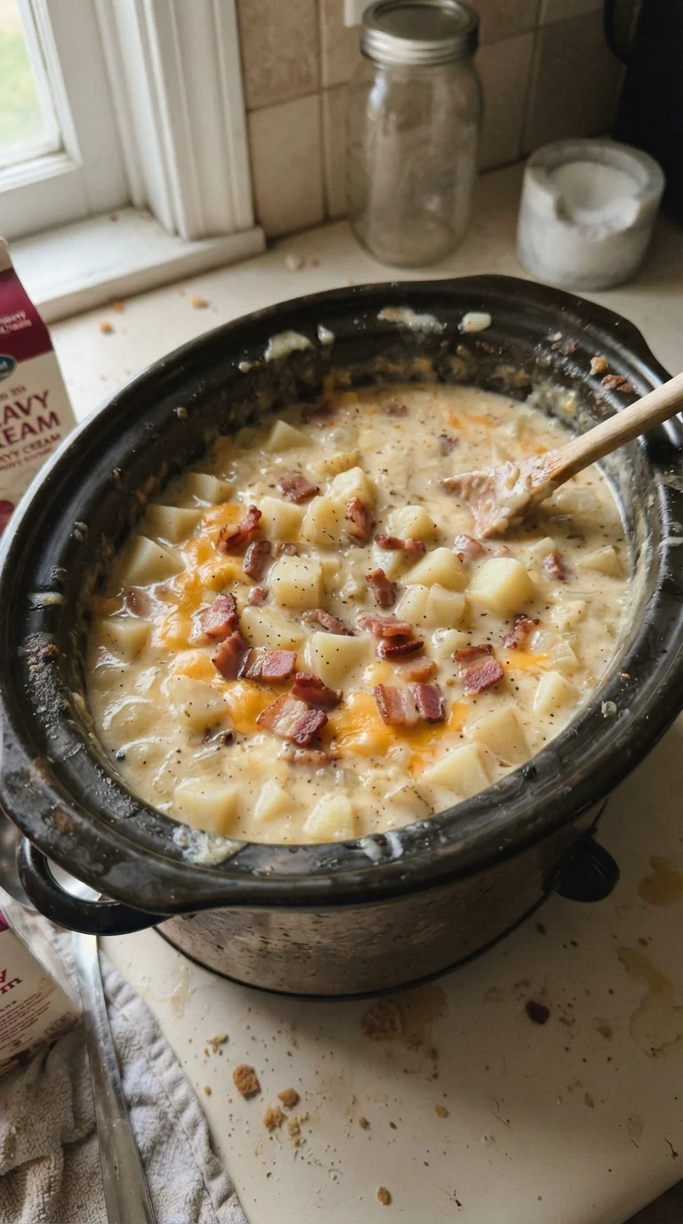 Step-by-step cooking of Crockpot Loaded Potato Soup