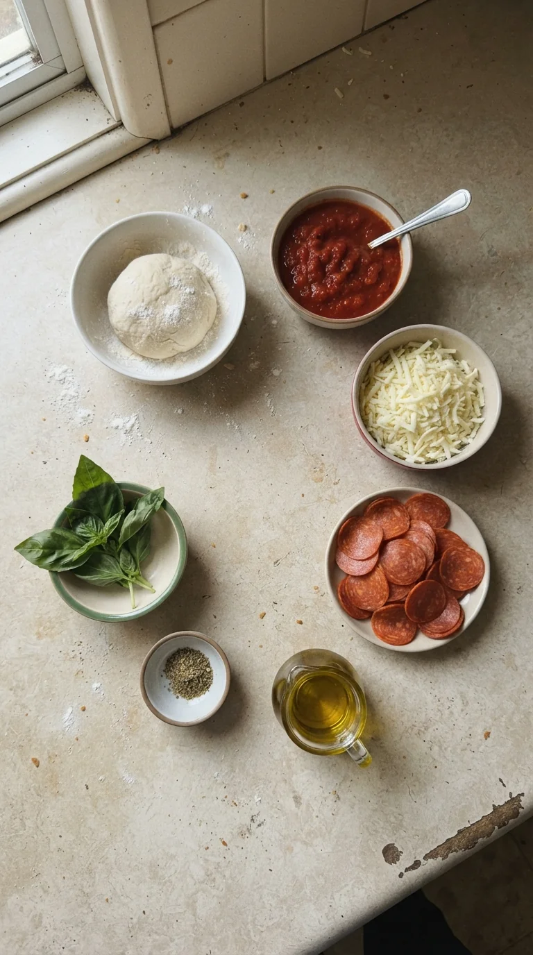 Ingredients for Easy Pizza Muffins Recipe