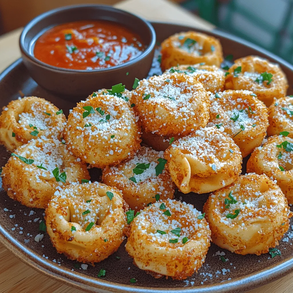 If you're searching for a delectable and satisfying snack that combines the comforting embrace of pasta with the irresistible crunch of fried goodness, look no further than Crispy Parmesan Fried Tortellini. This dish is not only a feast for the taste buds but also a visual delight, making it a perfect addition to any party platter or a fun family dinner. The allure of crispy textures plays a pivotal role in our enjoyment of comfort food, and this recipe delivers just that, elevating tortellini from a traditional pasta dish to an exciting finger food.