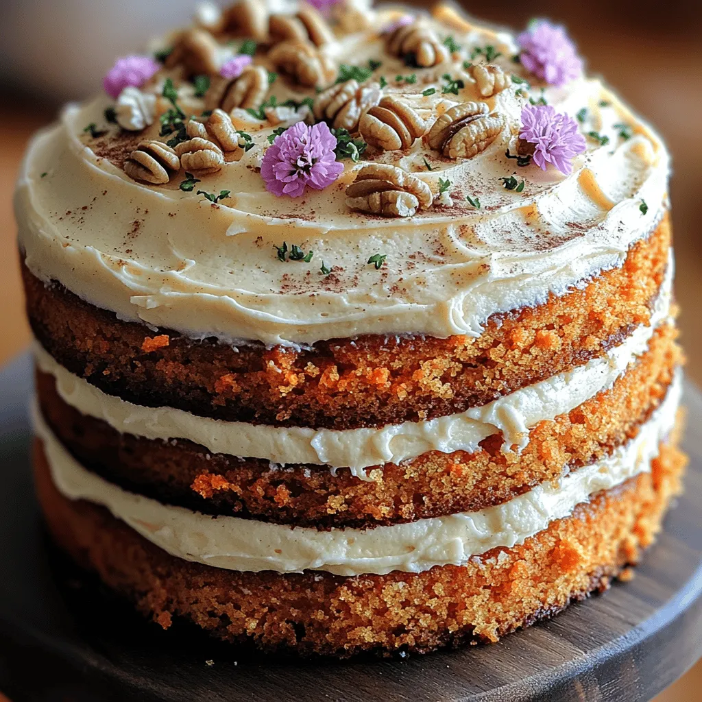 Carrot cake has secured its place as a beloved dessert in kitchens and bakeries around the world. Its unique combination of sweet, spicy, and earthy flavors, coupled with its moist texture, has made it a versatile choice for various occasions—from cozy family gatherings to extravagant celebrations. The allure of carrot cake lies not only in its delightful taste but also in its adaptability; it can be dressed up with lavish frostings or kept simple, allowing the natural flavors to shine.
