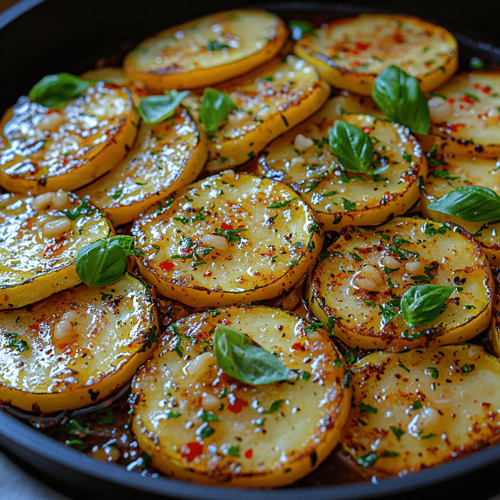 In today’s fast-paced world, finding ways to incorporate healthy and delicious meals into our busy lives can be a challenge. Enter the <strong>Sizzling Garlic Zucchini Medley</strong>—a vibrant and flavorful dish that highlights the goodness of fresh vegetables in a quick and easy manner. This recipe not only brings out the natural sweetness of zucchini but also offers a delightful blend of aromas and textures, making it a perfect addition to any meal.” /></p>
</p>
<h2>Cooking the Zucchini: Tips for Achieving the Ideal Texture</h2>
</p>
<p>When preparing the Sizzling Garlic Zucchini Medley, achieving the perfect texture is essential for a delightful eating experience. Here are key tips to consider:</p>
</p>
<p>1. <strong>Slice Uniformly</strong>: To ensure even cooking, slice the zucchini into uniform pieces. Aim for about ¼-inch thick slices; this thickness allows the zucchini to cook through without becoming mushy.</p>
</p>
<p>2. <strong>Avoid Overcrowding the Pan</strong>: When you add zucchini to the skillet, make sure not to overcrowd the pan. Overcrowding can cause the zucchini to steam instead of sauté, resulting in a soggy texture. Cook in batches if necessary; it’s worth the extra time for that perfect sautéed finish.</p>
</p>
<p>3. <strong>High Heat is Key</strong>: Use medium-high heat when cooking your zucchini. This allows for quick cooking, which helps maintain a slight crunch and prevents the zucchini from becoming too soft.</p>
</p>
<p>4. <strong>Monitor Cooking Time</strong>: Zucchini cooks quickly, usually between 3 to 5 minutes. Keep a close eye on it; you want it to be tender-crisp. Stir occasionally to ensure even cooking and to prevent sticking.</p>
</p>
<p>5. <strong>Finish with a Quick Sear</strong>: For an extra layer of flavor and a slight char, consider finishing your zucchini on high heat for the last minute of cooking. This adds a delightful caramelization that enhances the overall taste.</p>
</p>
<h2>Adding Flavors: The Significance of Lemon Juice and Optional Parmesan</h2>
</p>
<p>Lemon juice and Parmesan cheese are two key elements in elevating the flavor profile of the Sizzling Garlic Zucchini Medley.</p>
</p>
<p>– <strong>Lemon Juice</strong>: The acidity of lemon juice brightens the dish and balances the richness of the garlic. Adding a squeeze of fresh lemon juice just before serving enhances the freshness of the zucchini and ties all the flavors together. This simple addition not only adds flavor but also provides a refreshing tang that cuts through the richness of any accompanying dishes.</p>
</p>
<p>– <strong>Optional Parmesan Cheese</strong>: While not necessary for the dish, a sprinkle of freshly grated Parmesan can add a savory umami kick. If you choose to include cheese, add it just before serving so that it can melt slightly over the warm zucchini. For a dairy-free option, you can substitute with nutritional yeast for a similar cheesy flavor without the dairy.</p>
</p>
<h2>Serving Suggestions: Best Practices for Plating and Garnishing</h2>
</p>
<p>Presentation can enhance the enjoyment of your meal. Here are some serving suggestions for your Sizzling Garlic Zucchini Medley:</p>
</p>
<p>1. <strong>Plate with Care</strong>: Use a large, shallow bowl or a white plate to showcase the vibrant colors of the zucchini. This helps create visual appeal against the fresh green of the zucchini and the golden hue from the sautéing.</p>
</p>
<p>2. <strong>Garnish Thoughtfully</strong>: Finish your dish with a sprinkle of freshly chopped herbs, such as parsley or basil. This not only adds color but also freshness. A few lemon wedges on the side can encourage diners to add more acidity to their serving.</p>
</p>
<p>3. <strong>Pair with a Base</strong>: Consider serving the zucchini medley over a bed of grains like quinoa or brown rice to create a complete meal. This not only adds substance but also enhances the dish’s nutritional profile.</p>
</p>
<p>4. <strong>Accompanying Dishes</strong>: Serve alongside grilled meats, fish, or plant-based proteins for a well-rounded meal. The medley acts as a healthy, flavorful side dish that complements a variety of main courses.</p>
</p>
<h2>Nutritional Information of Sizzling Garlic Zucchini Medley</h2>
</p>
<p>Understanding the nutritional profile of your dish is crucial for making informed dietary choices. Here’s a breakdown of the nutritional information per serving of Sizzling Garlic Zucchini Medley:</p>
</p>
<p>– <strong>Calories</strong>: Approximately 80 calories</p>
<p>– <strong>Protein</strong>: 3 grams</p>
<p>– <strong>Carbohydrates</strong>: 7 grams</p>
<p>– <strong>Fat</strong>: 5 grams</p>
<p>– <strong>Fiber</strong>: 2 grams</p>
</p>
<h3>Health Benefits of the Dish as Part of a Balanced Diet</h3>
</p>
<p>The Sizzling Garlic Zucchini Medley is a healthy addition to any meal. Here are some health benefits:</p>
</p>
<p>– <strong>Low in Calories</strong>: This dish is low in calories, making it an excellent choice for those looking to maintain or lose weight without sacrificing flavor.</p>
</p>
<p>– <strong>Rich in Nutrients</strong>: Zucchini is packed with vitamins A and C, potassium, and antioxidants, which contribute to overall health and well-being.</p>
</p>
<p>– <strong>High in Fiber</strong>: The fiber content aids in digestion and helps maintain a healthy gut.</p>
</p>
<h3>Discussion of Vegetarian and Gluten-Free Attributes</h3>
</p>
<p>This recipe is inherently vegetarian and gluten-free, making it suitable for a wide range of dietary needs. It can be enjoyed by vegetarians, vegans, and those with gluten sensitivities without any modifications, making it a versatile option for gatherings and family meals.</p>
</p>
<h2>Creative Variations of the Recipe</h2>
</p>
<p>One of the joys of cooking is the ability to experiment and create variations based on personal preferences. Here are some creative twists to the Sizzling Garlic Zucchini Medley:</p>
</p>
<p>1. <strong>Adding Other Vegetables</strong>: Enhance the medley by incorporating other seasonal vegetables such as bell peppers, cherry tomatoes, or asparagus. This not only adds color but also increases the variety of nutrients in your dish.</p>
</p>
<p>2. <strong>Exploring Different Spice Blends</strong>: Experiment with various spice blends to create unique flavor profiles. Consider adding red pepper flakes for heat, or a pinch of smoked paprika for a smoky flavor. Italian herbs like oregano and thyme can also complement the garlic and zucchini beautifully.</p>
</p>
<p>3. <strong>Incorporating Proteins</strong>: Transform this side dish into a complete meal by adding a protein source. Grilled chicken, shrimp, or chickpeas can be tossed in during the last few minutes of cooking for an easy and nutritious one-pan meal.</p>
</p>
<p>4. <strong>Using Alternative Cheeses</strong>: For those with dairy restrictions, consider using vegan cheese or nutritional yeast. These options provide the cheesy flavor without the lactose, ensuring everyone can enjoy the dish.</p>
</p>
<h2>Pairing Suggestions for Sizzling Garlic Zucchini Medley</h2>
</p>
<p>To complement the flavors of your Sizzling Garlic Zucchini Medley, consider these pairing suggestions:</p>
</p>
<p>1. <strong>Ideal Main Dishes</strong>: This zucchini medley pairs wonderfully with grilled proteins such as lemon herb chicken, pan-seared salmon, or a hearty vegetable lasagna. Its light, fresh flavors provide a great contrast to rich, savory main dishes.</p>
</p>
<p>2. <strong>Recommended Beverages</strong>: A crisp white wine, such as Sauvignon Blanc or a light-bodied red, can enhance the meal. For non-alcoholic options, consider sparkling water with a slice of lemon or a refreshing iced herbal tea.</p>
</p>
<p>3. <strong>Suggestions for Side Dishes</strong>: Consider serving a light salad, such as a mixed greens salad with a vinaigrette, or a cold grain salad to balance the warmth of the zucchini. Whole grain bread can also be a great addition for those who enjoy a hearty meal.</p>
</p>
<h2>The Cultural Significance of Garlic and Zucchini</h2>
</p>
<p>Both garlic and zucchini have rich culinary histories that span various cultures and cuisines:</p>
</p>
<p>– <strong>Culinary Traditions Celebrating Garlic</strong>: Garlic has been a staple in kitchens around the world for centuries. Its use in Mediterranean, Asian, and Latin American cuisines highlights its versatility and importance in enhancing flavors.</p>
</p>
<p>– <strong>Zucchini’s Role in Global Cuisines</strong>: Zucchini is a key ingredient in Mediterranean dishes, such as ratatouille and various pasta recipes. Its ability to absorb flavors while providing a light texture makes it a beloved vegetable across many cultures.</p>
</p>
<p>– <strong>Garlic’s Historical Significance</strong>: Historically, garlic has been praised not only for its flavor but also for its medicinal properties. It has been used in traditional medicine for centuries, believed to boost the immune system and promote overall health.</p>
</p>
<h2>Conclusion</h2>
</p>
<p>In summary, the Sizzling Garlic Zucchini Medley is a simple yet flavorful dish that highlights the beauty of fresh ingredients. Its health benefits, ease of preparation, and versatility make it an excellent choice for any meal. Whether you enjoy it as a side dish or as part of a larger meal, this zucchini medley is bound to impress.</p>
</p>
<p>We encourage you to experiment with this recipe, incorporating your unique touches and seasonal ingredients. Cooking at home with fresh produce not only nourishes the body but also inspires creativity in the kitchen. Embrace the joy of cooking, and enjoy the vibrant flavors and health benefits of your homemade Sizzling Garlic Zucchini Medley.</p>
</div>