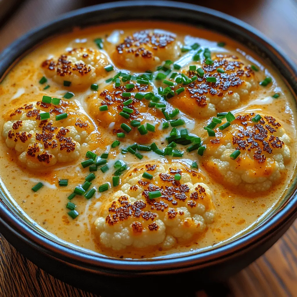 If you're in search of a comforting, hearty soup that warms both the body and soul, look no further than Creamy Roasted Garlic Cheddar Cauliflower Soup. This velvety creation combines the rich flavors of roasted garlic and sharp cheddar cheese with the subtle, nutty profile of cauliflower, resulting in a dish that is both nutritious and indulgent. Ideal for family dinners, meal prep, or a cozy night in, this soup offers a perfect balance of comfort and health benefits.