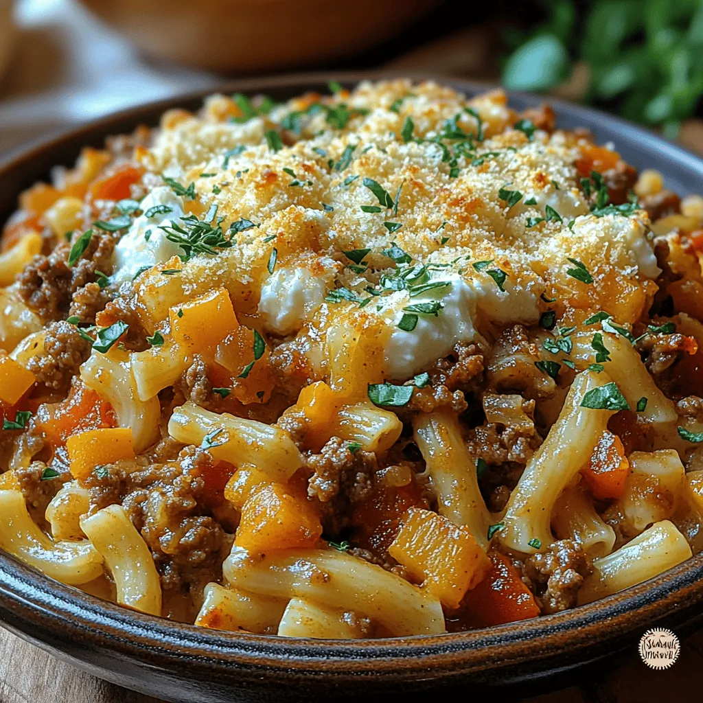 The Savory Beef Lombardi Casserole is a beloved dish that brings warmth and comfort to the dinner table. Whether you're hosting a family gathering, preparing a cozy weeknight meal, or looking to stock your fridge with delicious leftovers, this casserole checks all the boxes. It features a delightful combination of hearty ground beef, vibrant vegetables, and gooey cheese, offering a satisfying meal that is rich in flavor and texture. The dish is not just filling; it’s also a celebration of wholesome ingredients that come together to create a hearty, appetizing experience.