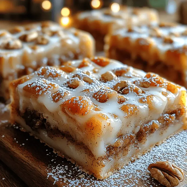 The charm of Cinnamon Roll Bliss Bars lies not only in their flavor but also in their versatility. The comforting, nostalgic flavors associated with traditional cinnamon rolls are beautifully retained, while the bar format allows for a fuss-free baking experience. The rich, warm notes of cinnamon paired with the sweetness of sugar create a harmonious blend that is both pleasing to the palate and soul-soothing.