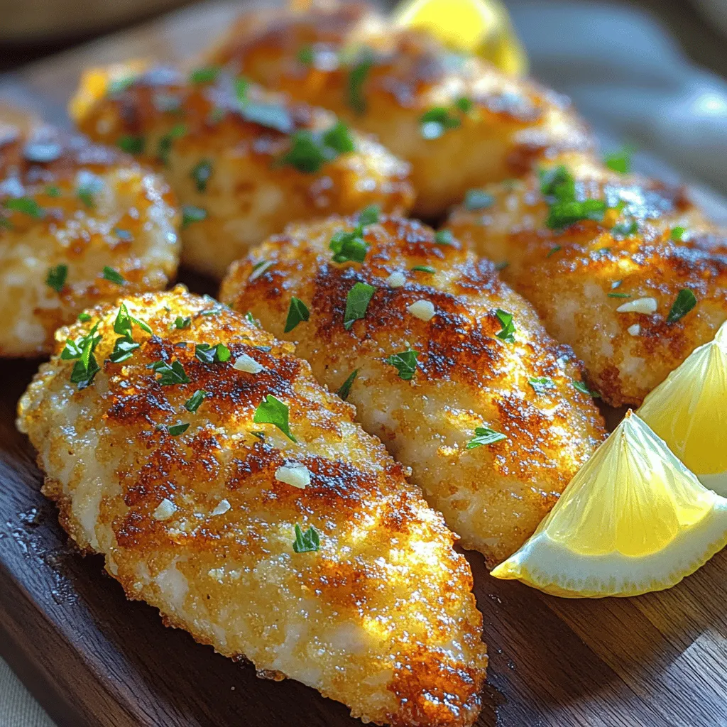 If you’re searching for a quick yet satisfying meal that appeals to both adults and children alike, look no further than Zesty Lemon Garlic Parmesan Chicken Tenders. This dish combines the zesty brightness of fresh lemon with the robust flavor of garlic and the nutty richness of Parmesan cheese, all enveloped in a crispy coating that will leave you craving more. Whether you’re preparing a cozy family dinner, hosting a lively party, or simply looking to enjoy a delightful meal any night of the week, these chicken tenders are versatile enough to fit any occasion.
