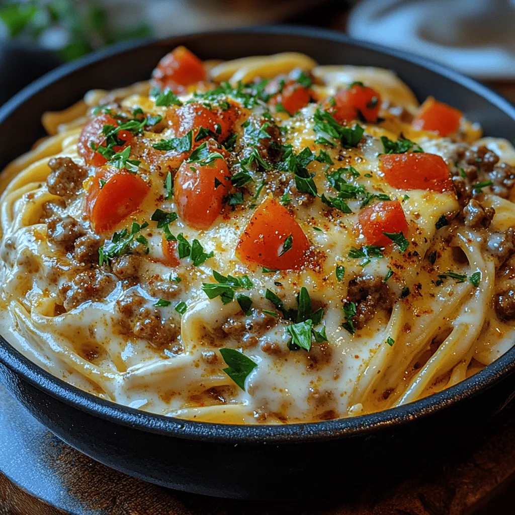 The concept of combining pasta and cheeseburgers isn’t entirely new. In recent years, culinary creativity has led to the rise of hybrid dishes that take the best elements from different cuisines and merge them into one. The Cheeseburger Alfredo Delight is a prime example of this trend—drawing inspiration from classic American cuisine while embracing the Italian love for pasta.