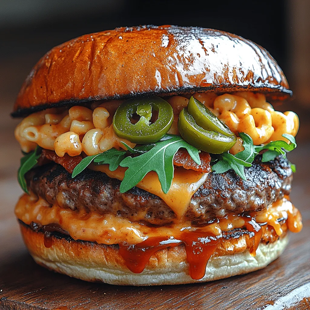 Imagine biting into a juicy, perfectly grilled burger, only to discover it’s topped with a lavish layer of creamy mac and cheese, all drizzled with smoky barbecue sauce. This is the essence of the Ultimate BBQ Mac and Cheese Burger—a delightful fusion of two beloved American comfort foods. Burgers and mac and cheese are staples in American cuisine, each bringing a unique sense of nostalgia and satisfaction. By combining these two culinary classics, this recipe creates an indulgent dish that's perfect for summer barbecues, family gatherings, or a cozy night in.