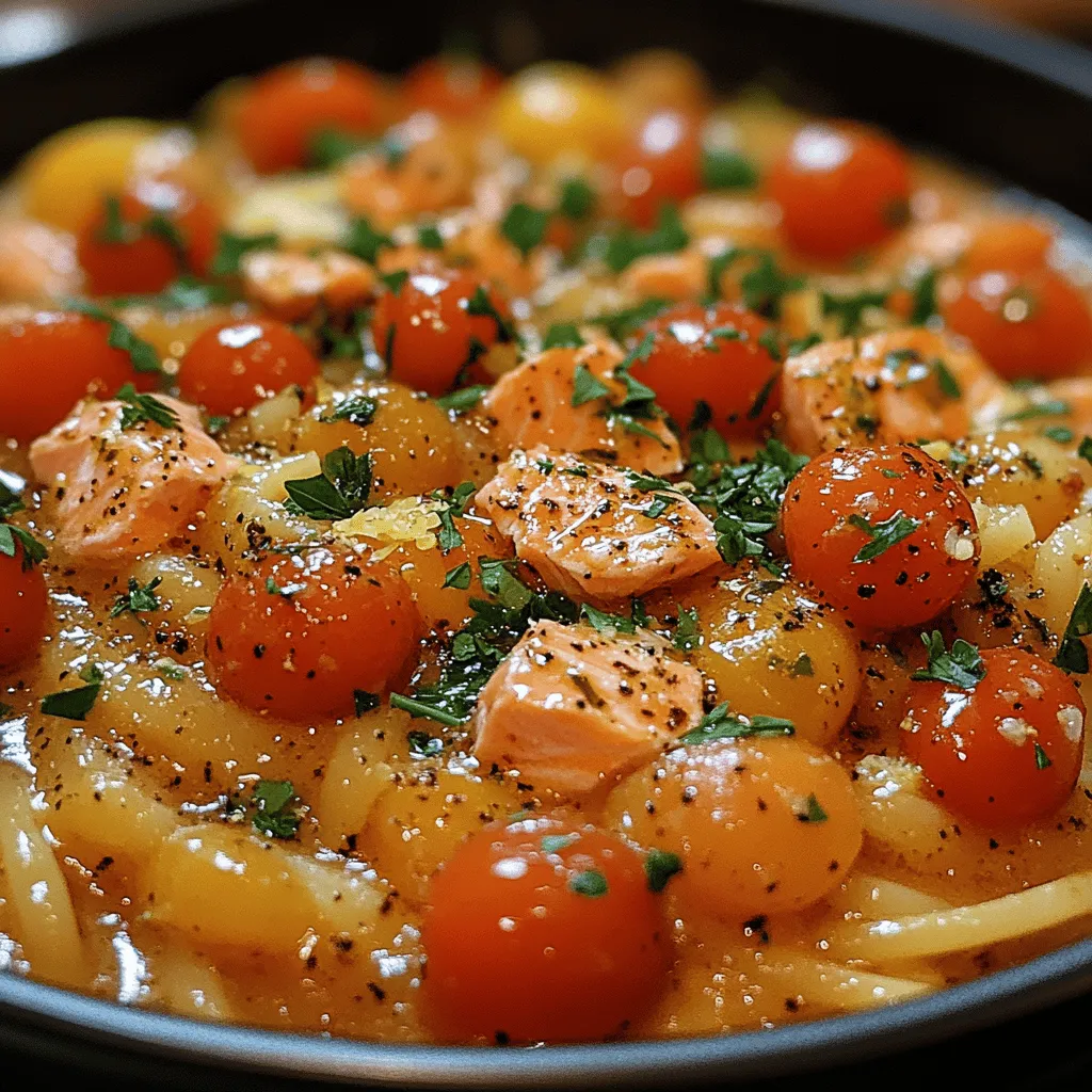 In today’s fast-paced world, one-pot meals have skyrocketed in popularity among home cooks and food enthusiasts alike. The allure of these dishes lies in their simplicity and convenience, allowing you to prepare a wholesome, delicious meal without the hassle of multiple pots and pans. One such standout recipe is Lemon Herb One Pot Salmon Pasta. This delightful dish is not only easy to make but also a perfect blend of flavors that will elevate your dining experience, whether it's a weeknight dinner or a special occasion.
