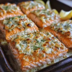 If you're looking for a dish that effortlessly combines elegance with simplicity, look no further than our Crusty Delight: Baked Salmon with Mayo and Parmesan Herb Crust. This recipe is not just a feast for the eyes but also a tantalizing treat for the palate. The succulent salmon fillets are adorned with a rich, creamy herb crust that elevates the dish, making it perfect for a weeknight dinner or a special occasion.