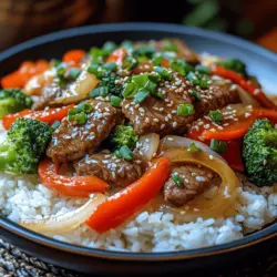 Sizzling Beijing Beef Stir Fry is a vibrant and mouthwatering dish that has captured the hearts of food lovers worldwide. This dish showcases the essence of Chinese cuisine, merging bold flavors with fresh ingredients to create a satisfying meal that is both nutritious and quick to prepare. The beauty of stir fry lies in its versatility—allowing for a mix of textures and flavors that can be tailored to suit individual tastes.