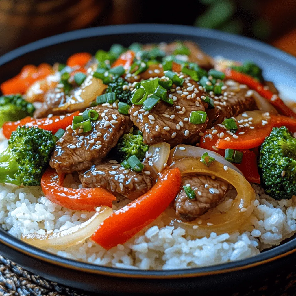 Sizzling Beijing Beef Stir Fry is a vibrant and mouthwatering dish that has captured the hearts of food lovers worldwide. This dish showcases the essence of Chinese cuisine, merging bold flavors with fresh ingredients to create a satisfying meal that is both nutritious and quick to prepare. The beauty of stir fry lies in its versatility—allowing for a mix of textures and flavors that can be tailored to suit individual tastes.