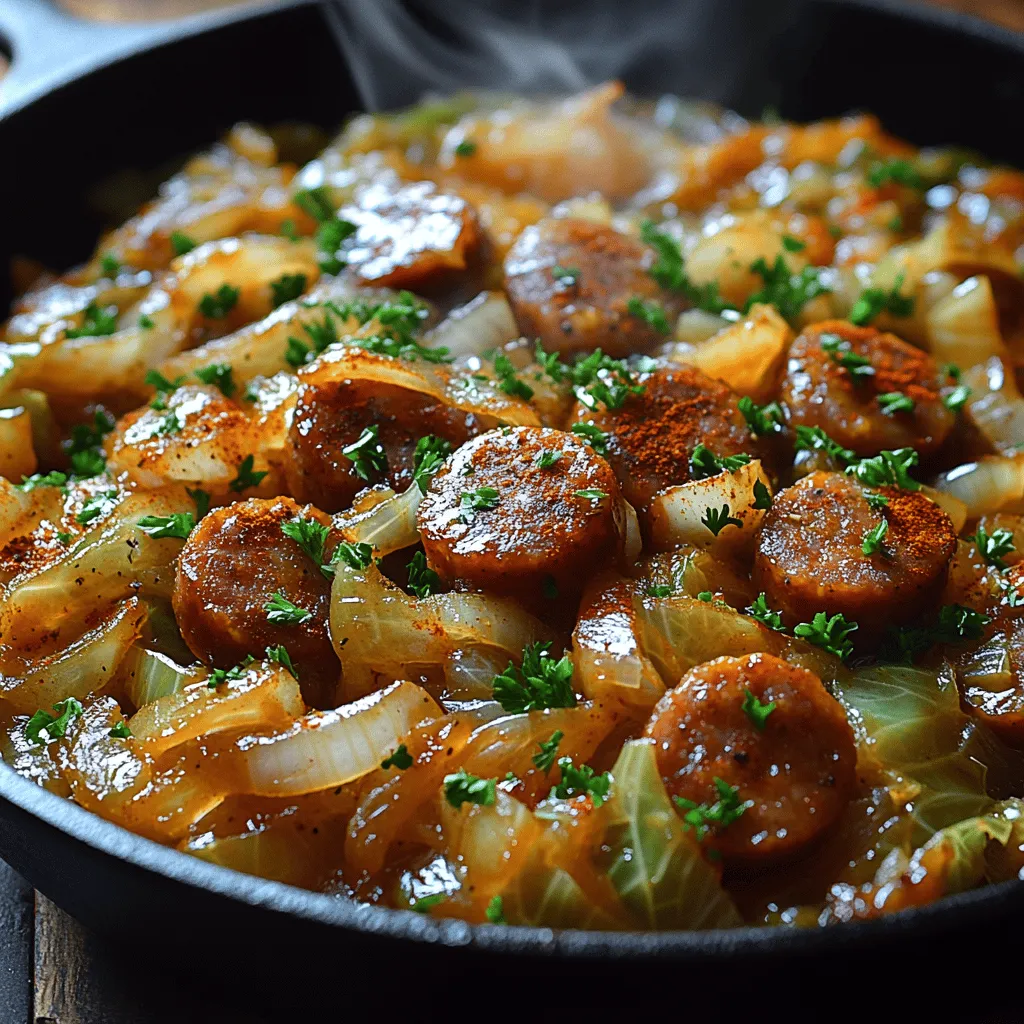 In the realm of comforting and hearty meals, Smoky Cabbage & Sausage Delight stands out as a flavorful dish that combines the earthy goodness of cabbage with the rich, smoky taste of sausage. This recipe is not just a meal; it's an experience that brings warmth and satisfaction, making it an ideal choice for family dinners or a cozy night in during the colder months. The combination of tender cabbage and savory sausage creates a delightful medley of textures and flavors, making it a go-to recipe for those seeking comfort food that is both delicious and nourishing.