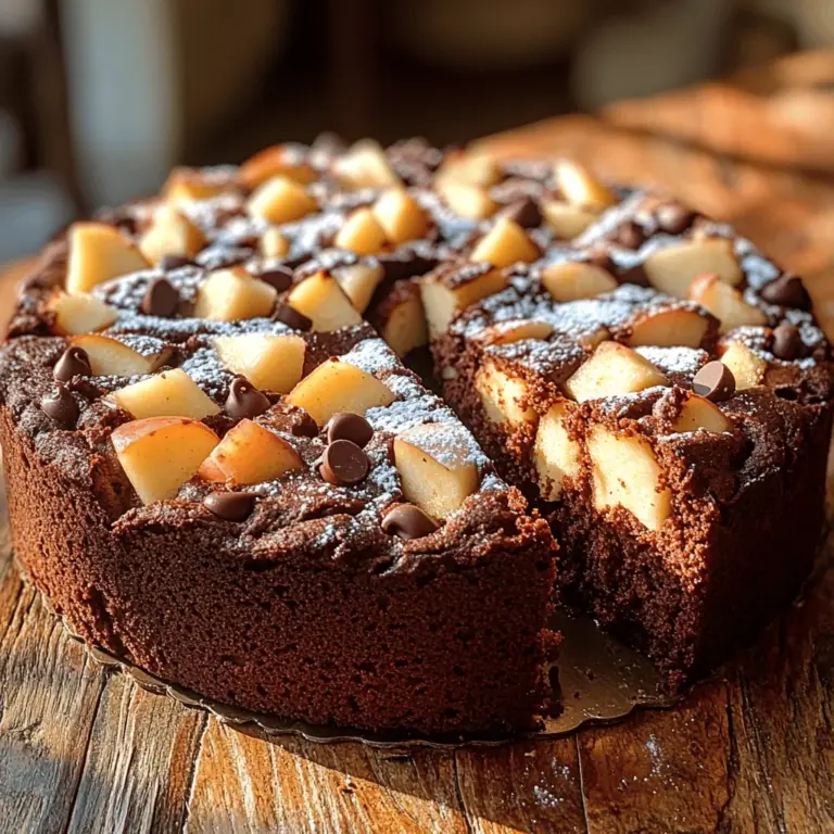 At the heart of this delightful cake are two primary ingredients: apples and cocoa powder. The choice of apples is crucial, as different varieties bring varying levels of sweetness and tartness to the dish. Granny Smith apples are a popular choice due to their crisp texture and tart flavor, which beautifully balances the sweetness of the cake. Alternatively, Fuji apples, known for their sweetness and juiciness, can also be used for a different flavor profile. Both options offer a delightful contrast to the rich cocoa, creating a harmonious blend that tantalizes the taste buds.