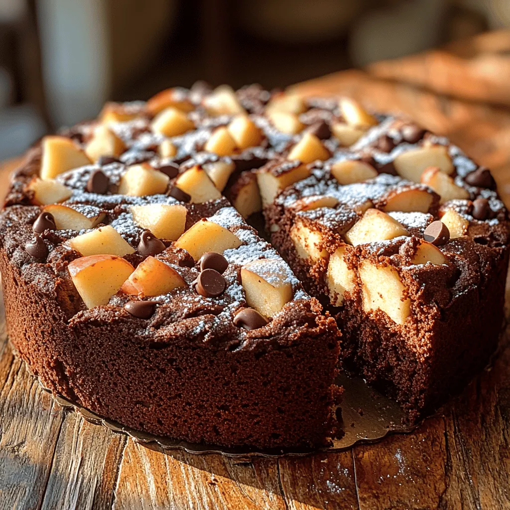 At the heart of this delightful cake are two primary ingredients: apples and cocoa powder. The choice of apples is crucial, as different varieties bring varying levels of sweetness and tartness to the dish. Granny Smith apples are a popular choice due to their crisp texture and tart flavor, which beautifully balances the sweetness of the cake. Alternatively, Fuji apples, known for their sweetness and juiciness, can also be used for a different flavor profile. Both options offer a delightful contrast to the rich cocoa, creating a harmonious blend that tantalizes the taste buds.