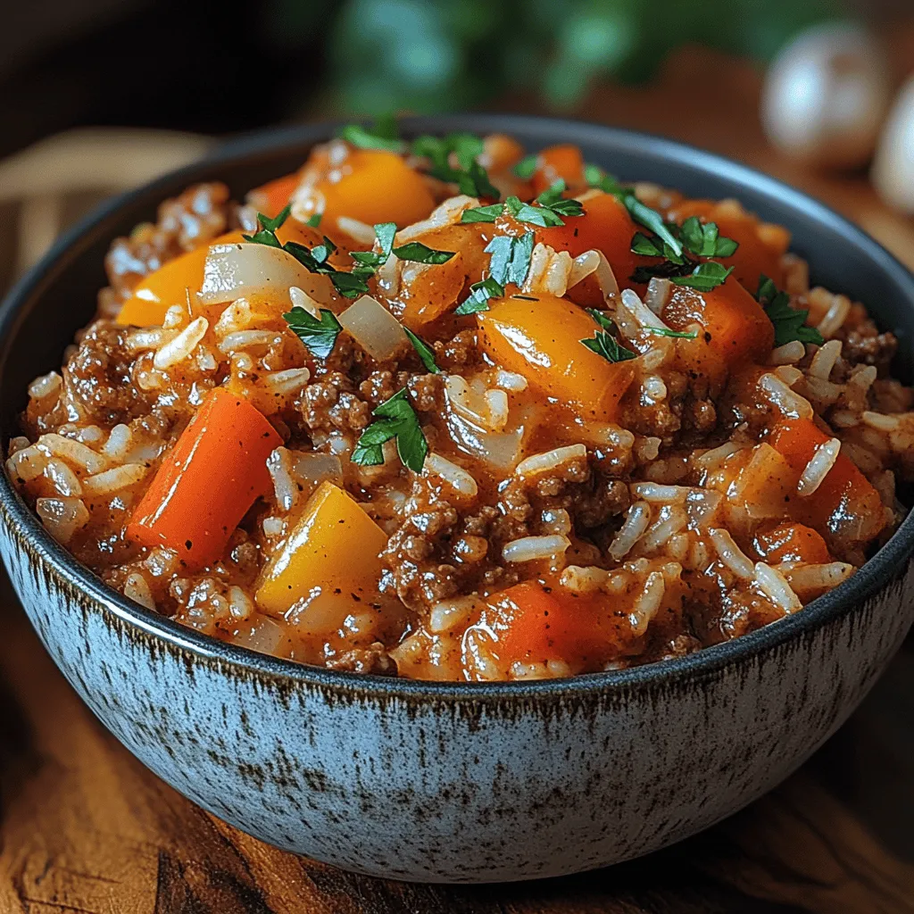 If you're searching for a dish that embodies warmth, comfort, and a burst of flavor, look no further than Paprika Heaven: Comforting Beef & Rice Delight. This delightful recipe brings together succulent ground beef, fluffy rice, and the rich, smoky essence of paprika, creating a meal that's not only satisfying but also incredibly easy to prepare. In today’s fast-paced world, the appeal of a quick yet hearty dinner option is undeniable, and this dish checks all the boxes. With its vibrant flavors and simple preparation, it's a perfect choice for busy weeknights, family gatherings, or even a comforting meal after a long day.