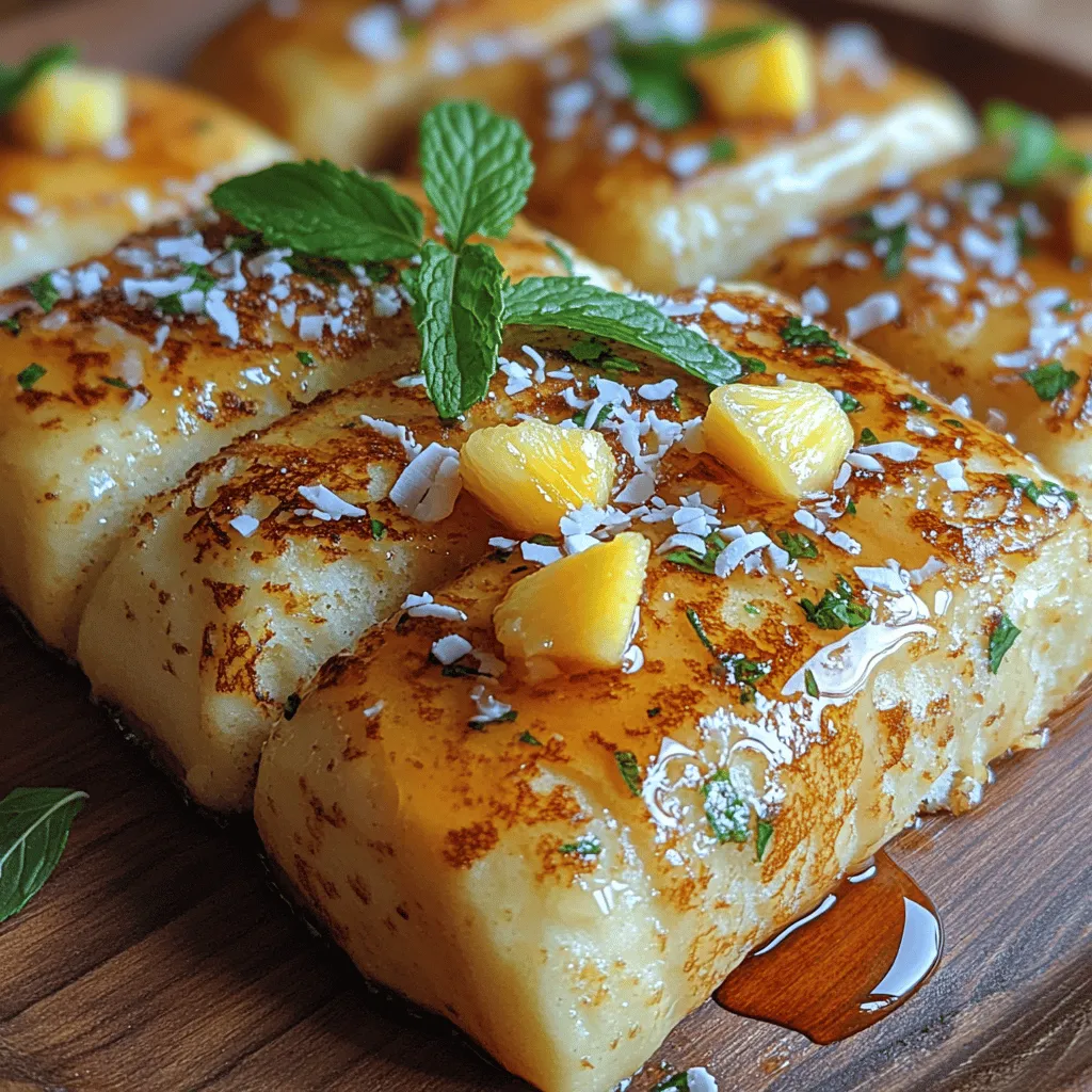 Imagine waking up to the delightful aroma of sweet, golden-brown French toast, infused with the essence of the tropics. Welcome to the world of Tropical Hawaiian Roll French Toast Delight, a dish that combines the comforting familiarity of classic French toast with the unique flavors of Hawaii. This recipe is not only a feast for the taste buds but also a vibrant addition to your breakfast table, beckoning you to savor the sunny, laid-back vibe of the islands.