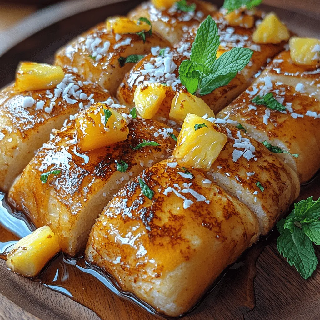 Imagine waking up to the delightful aroma of sweet, golden-brown French toast, infused with the essence of the tropics. Welcome to the world of Tropical Hawaiian Roll French Toast Delight, a dish that combines the comforting familiarity of classic French toast with the unique flavors of Hawaii. This recipe is not only a feast for the taste buds but also a vibrant addition to your breakfast table, beckoning you to savor the sunny, laid-back vibe of the islands.