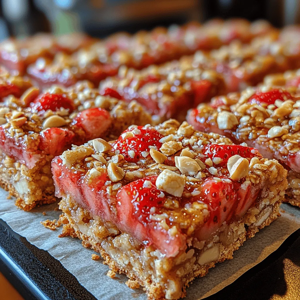 In an era where health-conscious choices are becoming increasingly important, finding quick and nutritious snack options can often feel like a daunting task. Enter the Delightful Strawberry Oatmeal Bars, a deliciously wholesome treat that satisfies your sweet tooth while nourishing your body. These bars are not only a fantastic breakfast option but also a perfect on-the-go snack, ideal for busy mornings or post-workout refueling. Their delightful combination of chewy oats and fresh strawberries makes them a hit with both kids and adults alike.
