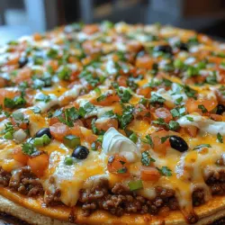 The Taco Bell Mexican Pizza has become a beloved staple for fast-food lovers, celebrated for its unique blend of flavors and satisfying textures. This iconic menu item combines crispy tortillas with seasoned meat, beans, cheese, and fresh toppings, all layered to create a deliciously complex dish that has captured the hearts of many. However, while enjoying a late-night Taco Bell run or a quick lunchtime fix can be convenient, recreating this fan-favorite at home not only allows for healthier choices but also offers the freedom to customize ingredients to suit individual tastes.