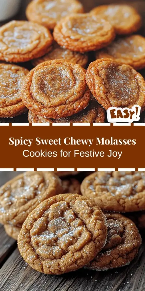 Indulge in the festive charm of Spicy & Sweet Chewy Molasses Cookies! These delightful treats blend the rich flavor of molasses with a medley of spices like ginger, cinnamon, and cloves. Perfect for holiday gatherings or cozy nights in, they offer a unique taste experience that warms the heart. This article provides a detailed recipe guide, highlighting the essential ingredients and baking techniques to help you create these irresistibly chewy cookies that are sure to impress your loved ones. Enjoy the process and savor every bite!