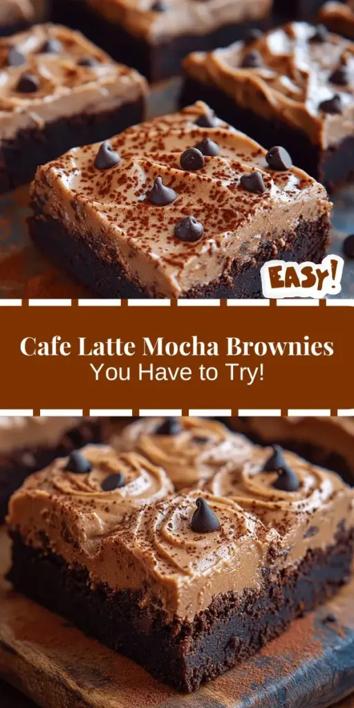 Indulge your sweet tooth with Decadent Cafe Latte Frosted Mocha Brownies! This delightful recipe combines rich chocolate and coffee flavors, creating a fudgy brownie topped with creamy cafe latte frosting. Perfect for any occasion, these brownies are easy to make and sure to impress. Enjoy clear instructions and tips for the best results and discover how to elevate your baking with high-quality ingredients. Treat yourself or share with friends—these brownies will satisfy any dessert lover!