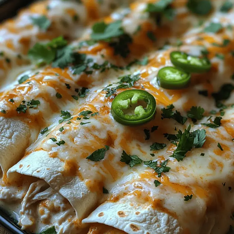 Enchiladas have earned their place as a beloved comfort food in kitchens across the globe. Their versatility allows for a myriad of fillings and sauces, catering to diverse tastes and dietary preferences. Among the many variations, white chicken enchiladas stand out for their creamy texture and rich flavor, making them a favorite among families and food enthusiasts alike. Today, we’re excited to introduce a delightful twist on this classic dish: Creamy Dreamy Slow Cooker White Chicken Enchiladas.