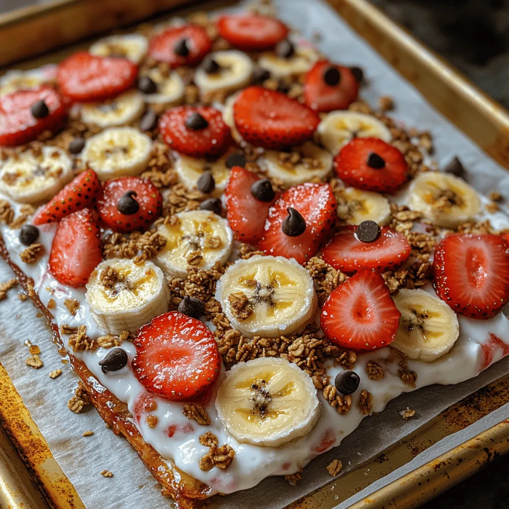 In the realm of healthy snacking, Frozen Strawberry Banana Bark stands out as a delightful choice that combines nutrition and taste. This easy-to-make dessert appeals to both adults and children, making it a perfect addition to any gathering or a refreshing personal treat. The recipe’s vibrant colors and appealing textures are not only enticing to the eye but also packed with essential nutrients. With its creamy base, fruity toppings, and satisfying crunch, this snack is a guilt-free way to satisfy your sweet tooth while nourishing your body.