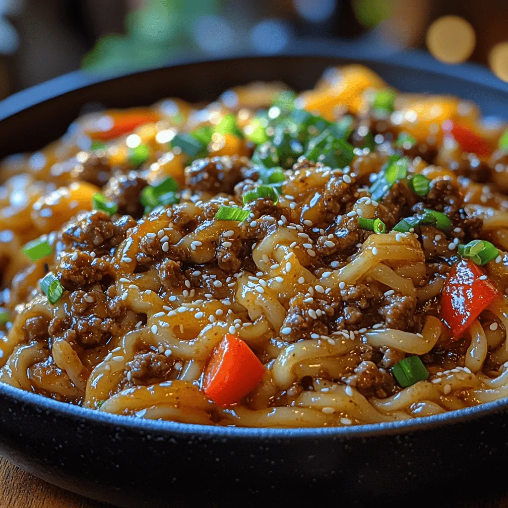 Every great dish starts with quality ingredients, and Mongolian Ground Beef Noodles is no exception. In this recipe, each component plays a crucial role in building the overall flavor profile, creating layers of taste that elevate the dish to new heights.