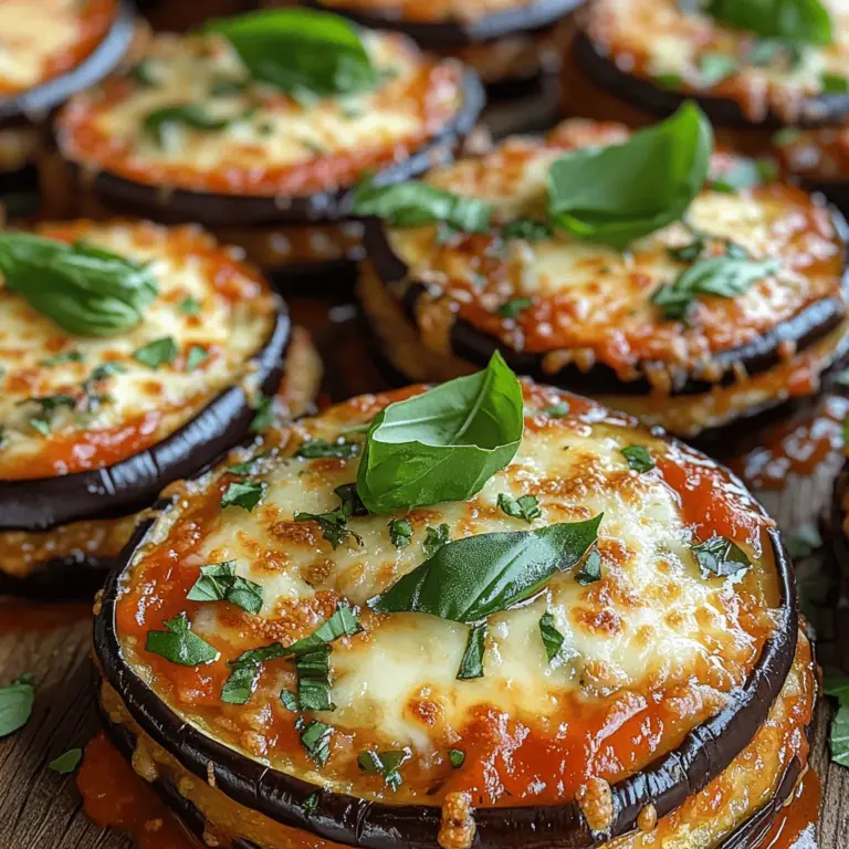 In the world of Italian cuisine, few dishes capture the essence of comfort and flavor quite like Eggplant Parmesan. This traditional dish is cherished for its layers of tender eggplant, rich marinara sauce, and gooey cheese, all baked to perfection. However, as culinary trends evolve, so does the way we enjoy our favorite classics. Our Mini Eggplant Parmesan Stacks take this beloved dish and transform it into a delightful, bite-sized treat that’s perfect for both appetizers and side dishes.