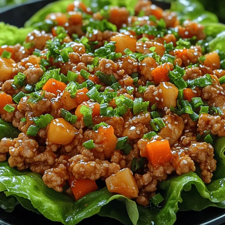 In recent years, lettuce wraps have soared in popularity, becoming a go-to meal option for health-conscious eaters and culinary enthusiasts alike. These fresh, vibrant wraps offer a delightful twist on traditional sandwiches and tacos, allowing for a delicious, low-carb alternative that doesn’t compromise on flavor. Among the myriad of lettuce wrap recipes, the Spicy-Sweet Chicken Bliss Lettuce Wraps stand out as a perfect harmony of flavors and textures. This dish combines the savory richness of ground chicken with the refreshing crunch of vegetables, all enveloped in crisp lettuce leaves.