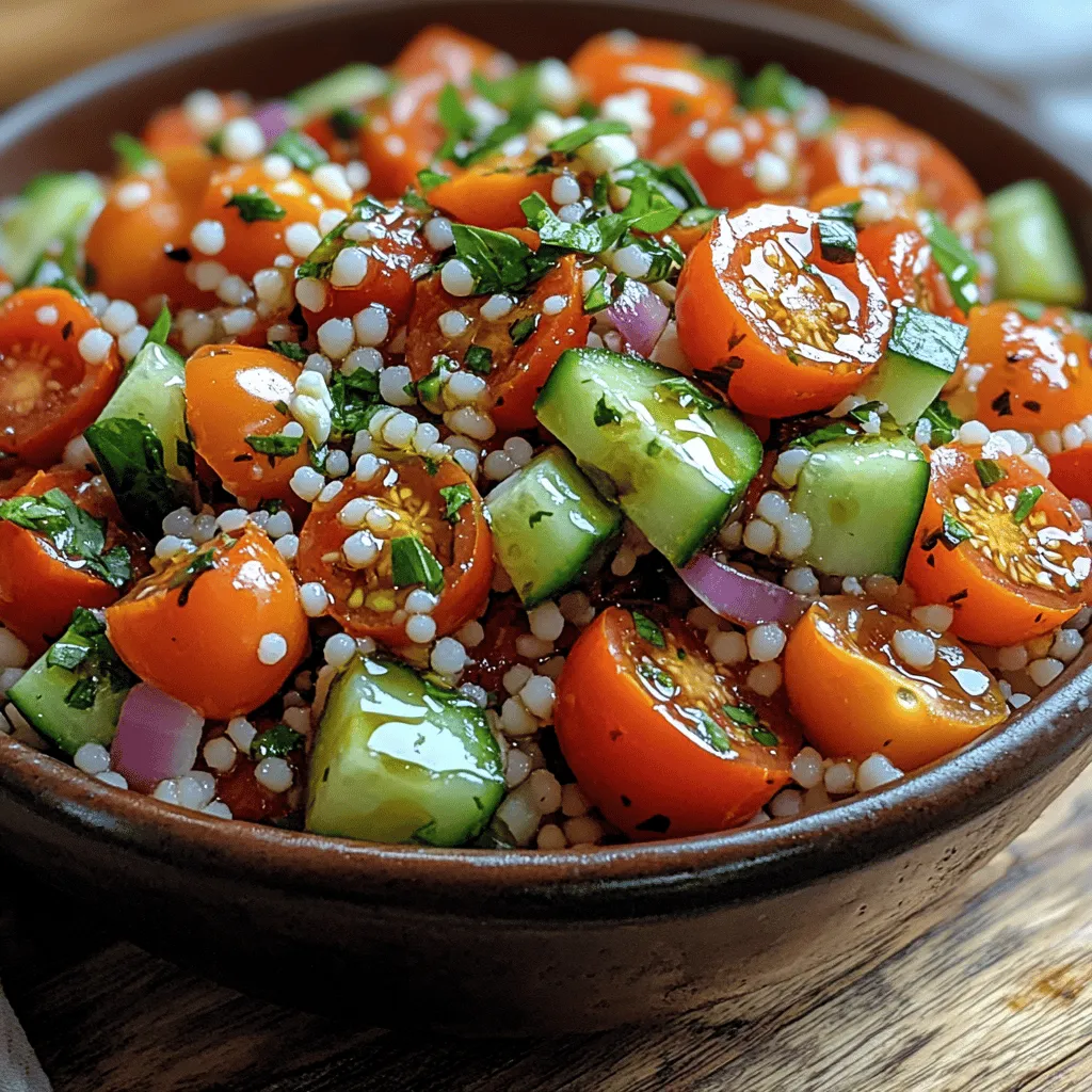 Mediterranean cuisine is often celebrated for its vibrant flavors, fresh ingredients, and health benefits. Rooted in the culinary traditions of countries bordering the Mediterranean Sea, this style of cooking emphasizes the use of fruits, vegetables, whole grains, legumes, nuts, and healthy fats, which contribute to a balanced diet rich in nutrients. The Mediterranean diet is not just a meal plan; it’s a lifestyle approach that promotes heart health, reduces inflammation, and encourages longevity. One standout recipe that encapsulates these principles is the Tomato Basil Couscous Salad—a delightful dish that is both refreshing and nutritious, perfect for a variety of occasions.