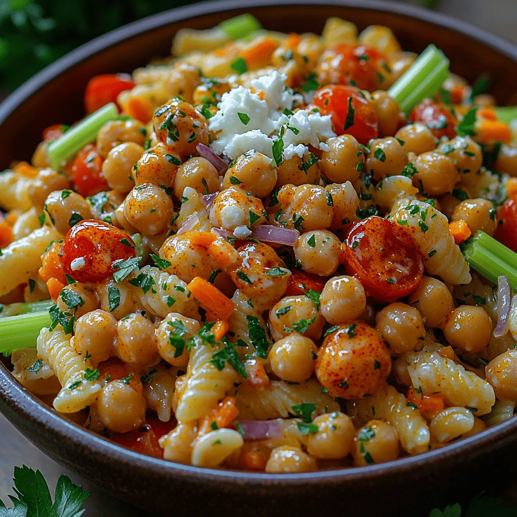 Pasta salad has long been a staple dish, cherished for its versatility and ability to adapt to various occasions—be it a summer picnic, a potluck gathering, or a quick weeknight meal. Its appeal lies in its simplicity and the endless possibilities for customization, allowing cooks to mix and match ingredients based on personal taste and dietary needs. In recent years, one variation that has gained significant popularity is the Buffalo Chickpea Pasta Salad. This dish takes the classic pasta salad concept and infuses it with bold flavors, creating a delightful combination that is both satisfying and nourishing.