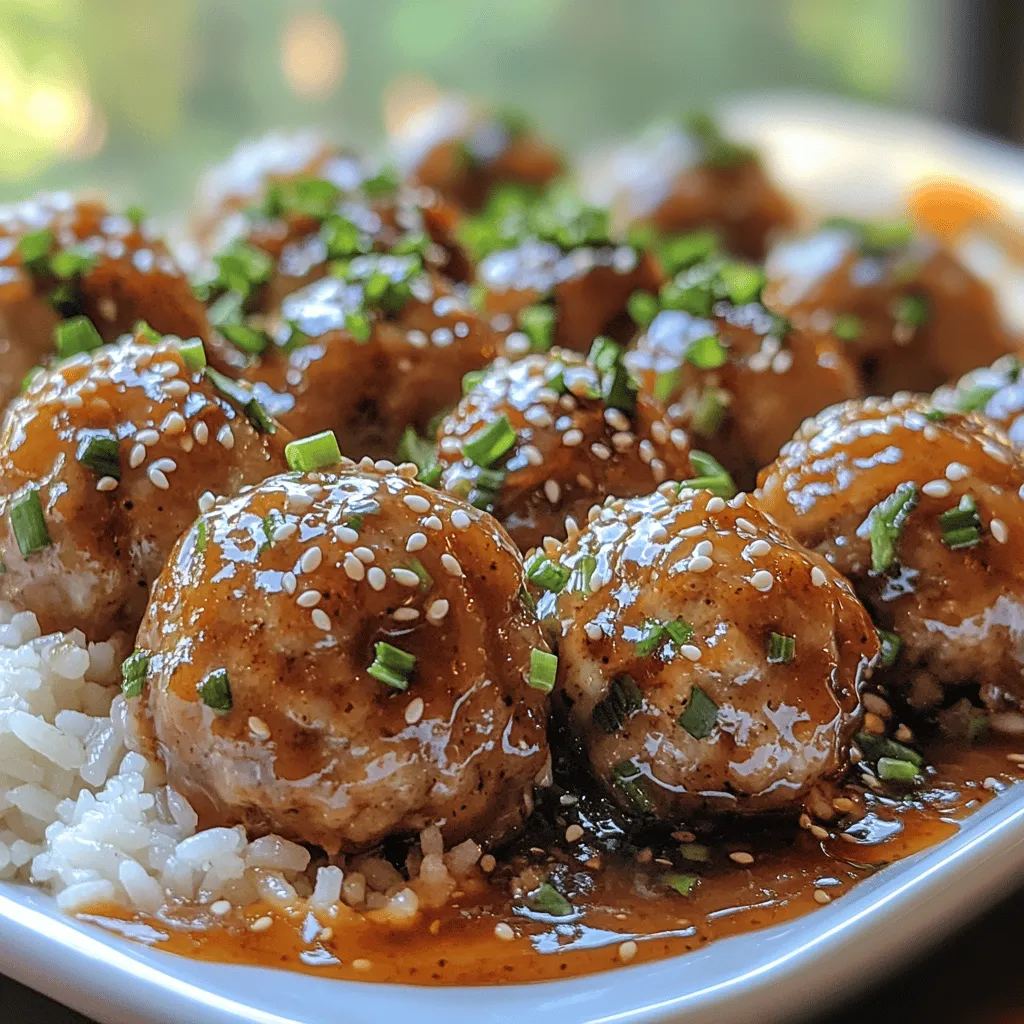 Ginger Soy Glazed Meatballs are a culinary delight that seamlessly blend sweet and savory flavors, making them an irresistible option for any dining occasion. Whether you’re hosting a casual family dinner or planning a festive gathering, this recipe's versatility shines through. These meatballs can serve as a hearty main dish or a delightful appetizer, easily adapting to various settings and preferences.