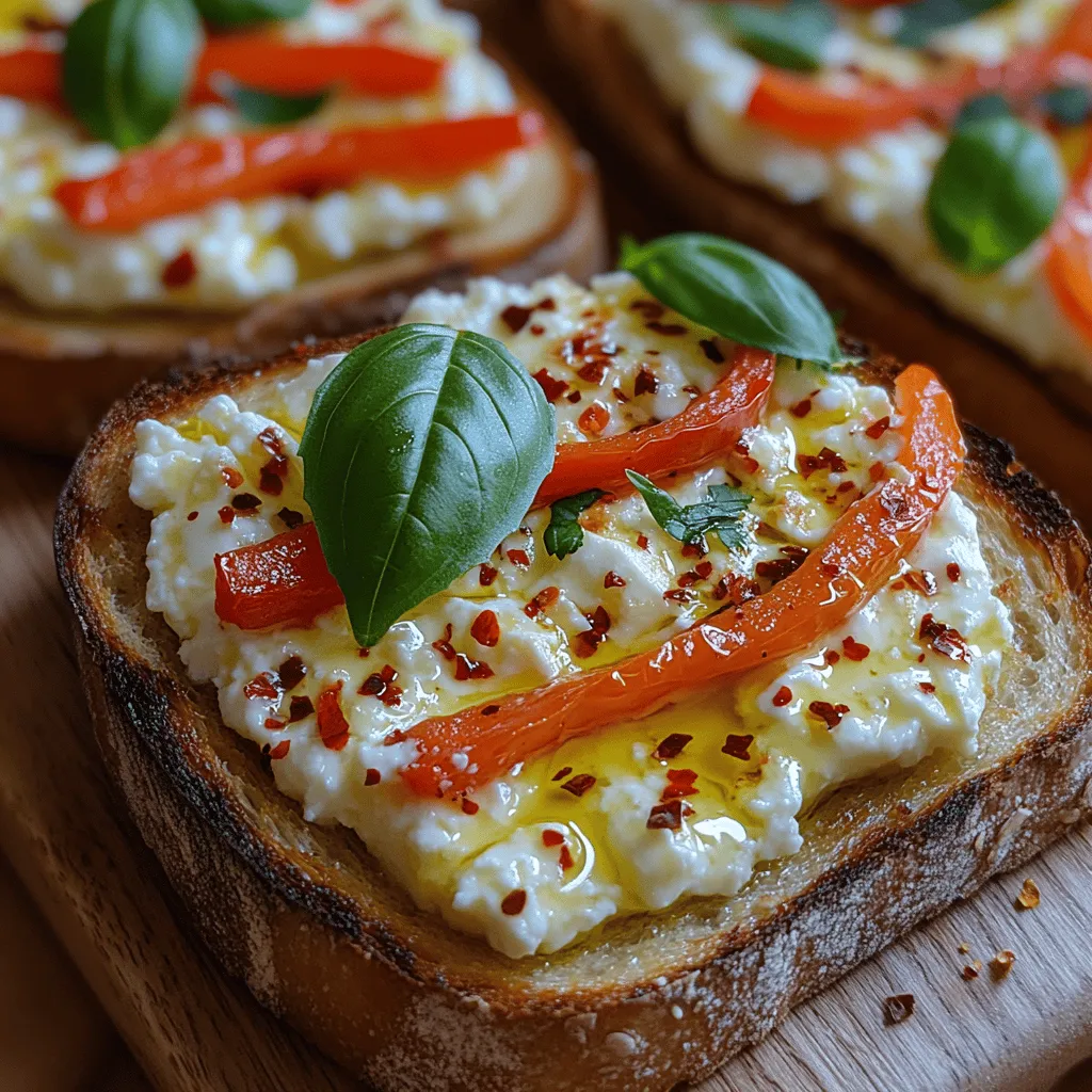 If you're searching for a dish that perfectly blends simplicity with gourmet appeal, look no further than roasted pepper feta toast. This delightful culinary creation brings together the creamy richness of feta cheese, the natural sweetness of roasted red peppers, and the satisfying crunch of toasted bread. It's a dish that not only tantalizes the taste buds but also offers a beautiful presentation, making it a versatile option for any meal of the day.