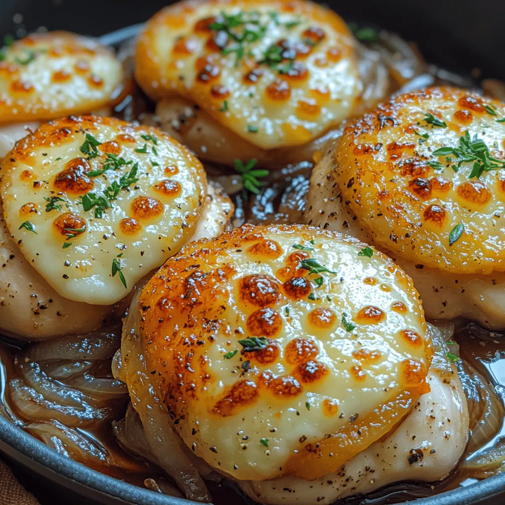 French cuisine has long been celebrated for its intricate flavors and elegant presentation, making it a cornerstone of comfort food around the world. Among the many culinary treasures that France has gifted us, the classic French onion soup stands out as a beloved dish, known for its rich, savory broth, tender caramelized onions, and gooey cheese topping. In a delightful fusion of flavors, the French Onion Chicken Skillet brings the essence of this timeless soup into a hearty chicken dish, ideal for any weeknight dinner or special occasion.