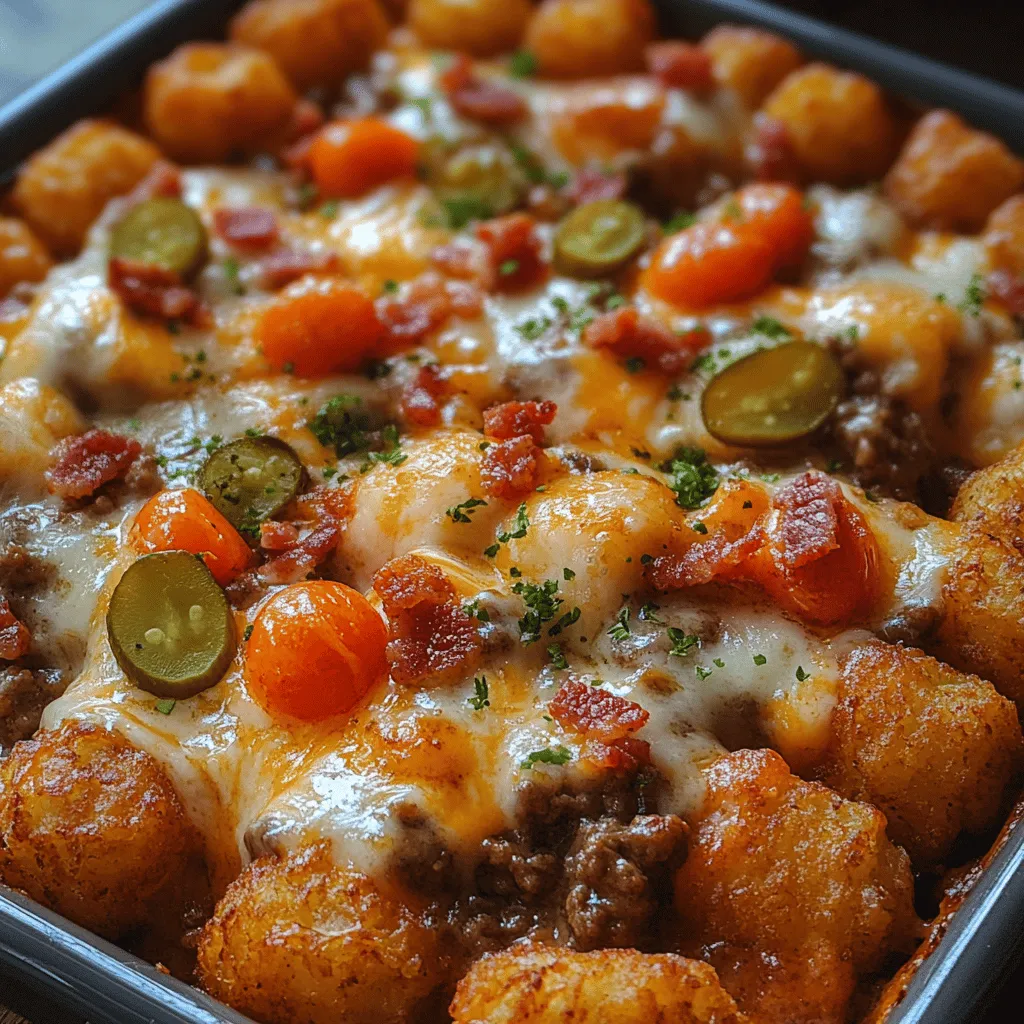 To achieve the best results in your Bacon Cheeseburger Tater Tot Casserole, it is essential to understand the core ingredients that make this dish stand out. Each component plays a significant role in creating a harmonious blend of flavors.